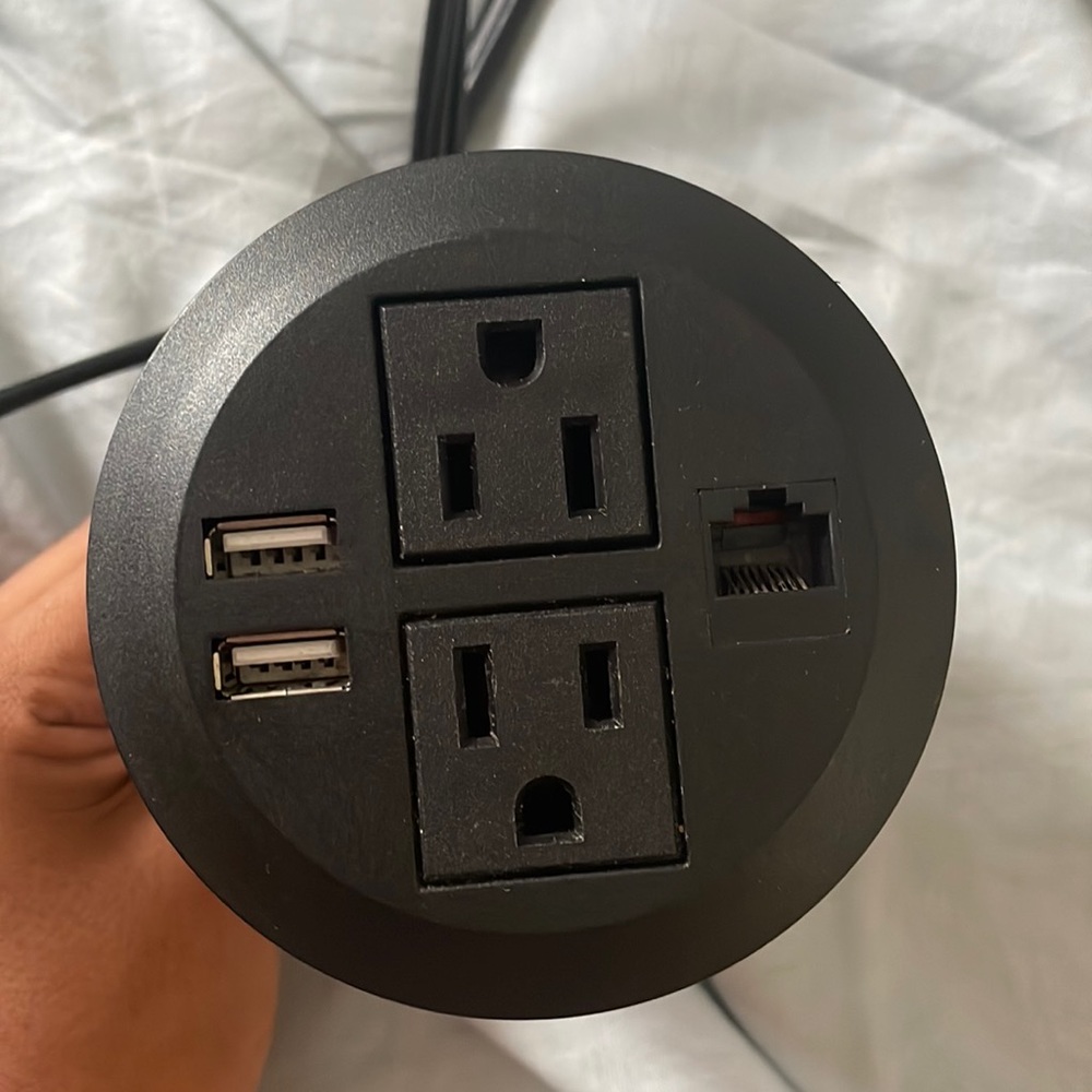 3.15 inch grommet outlet for desk
